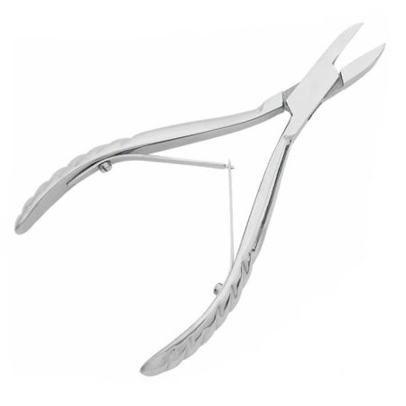 Textured Handle Straight Blade Double Spring Nail Nipper